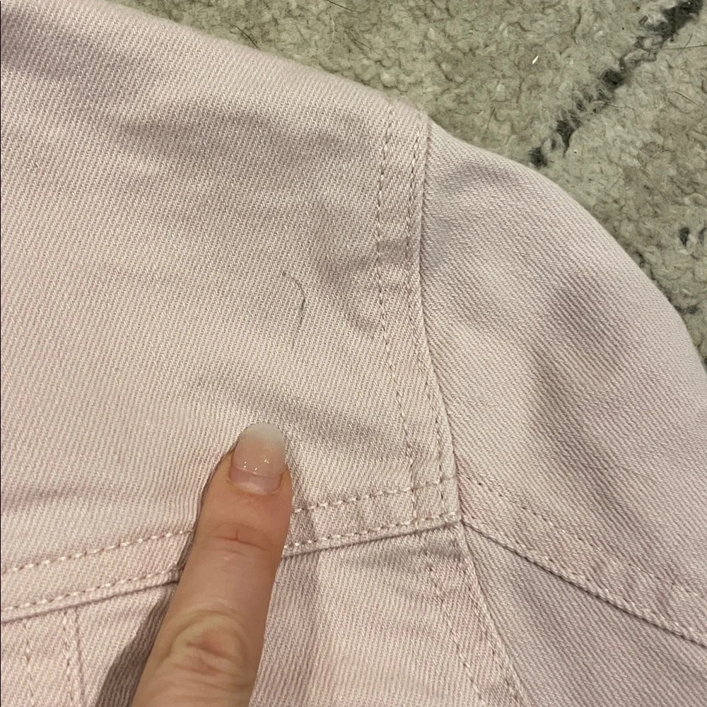 Old Navy Light Pink Girls' Denim Jacket - Button Front
